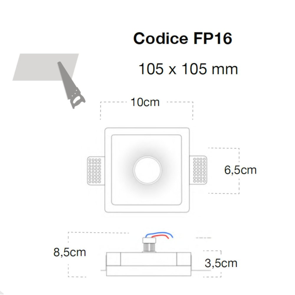 Foco empotrable Lampadari Bartalini INIC FP16 GU10 MR11 LED