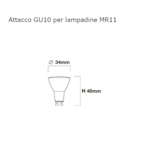 Einbaustrahler Lampadari Bartalini ASIP GU10 MR11 LED