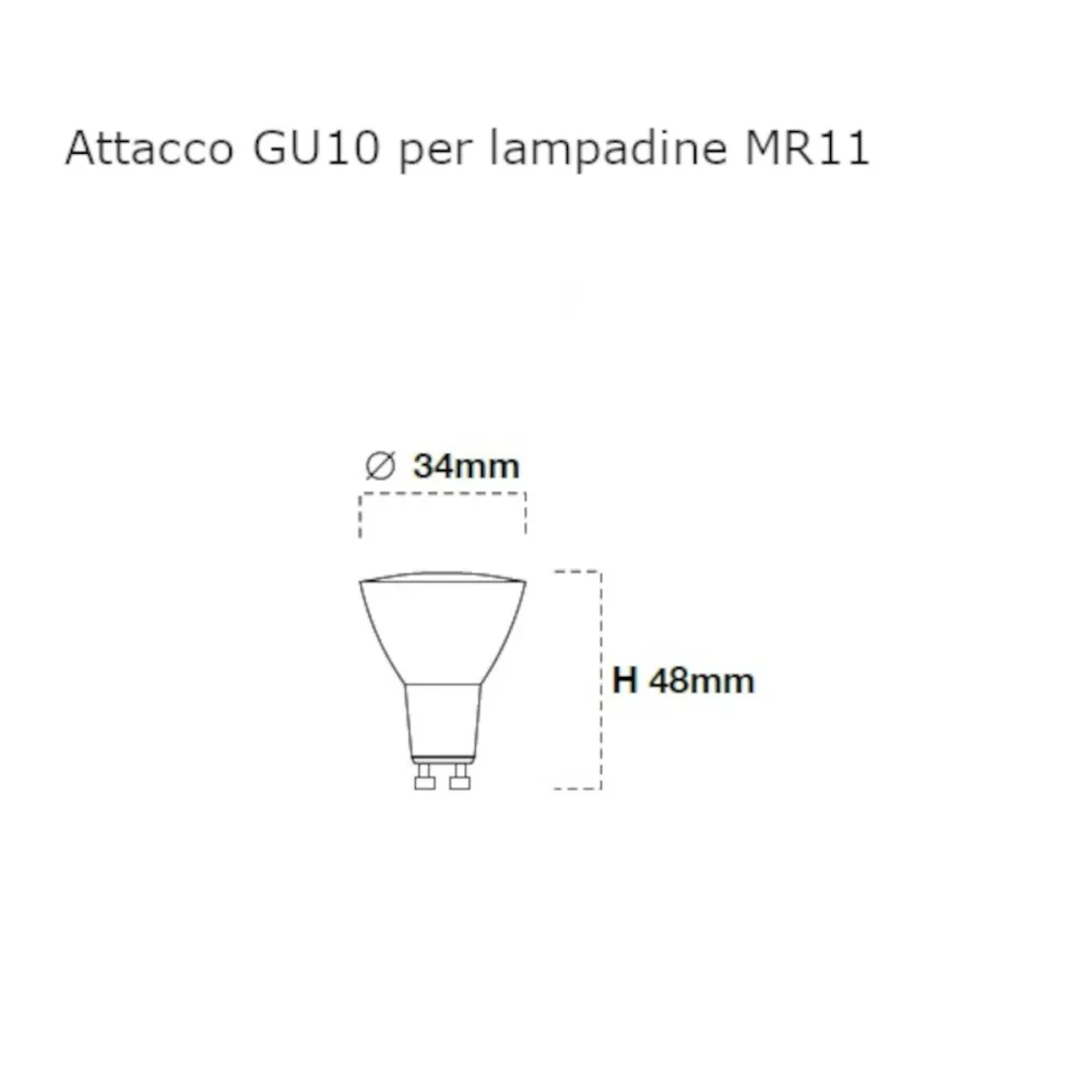 Einbaustrahler Lampadari Bartalini ONAIP FP20 GU10 MR11 LED