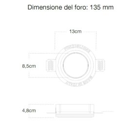 Foco empotrable Lampadari Bartalini ASAN FP27 GX53 LED