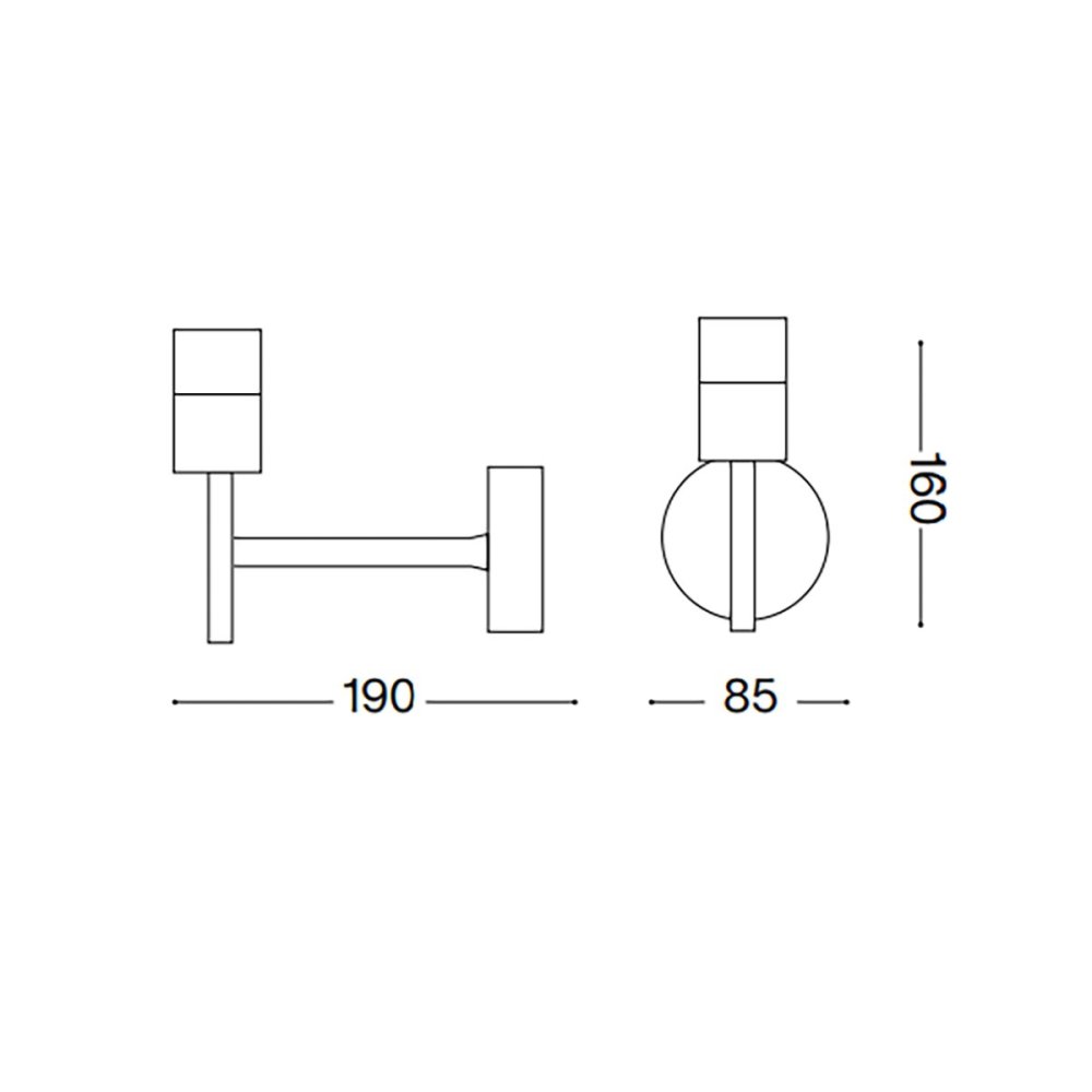 Ideal Lux SET UP Wandleuchte