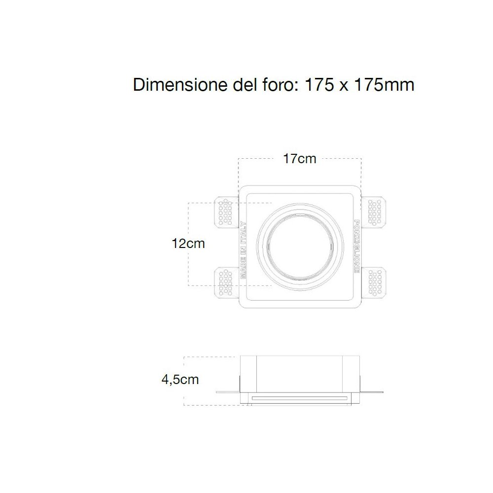 Foco empotrable Lampadari Bartalini DNOP FP37 GX53 LED