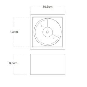 Einbaustrahler Lampadari Bartalini IZIFFU GX53 LED