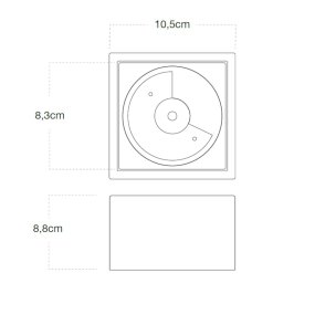 Foco empotrable Lampadari Bartalini IZIFFU GX53 LED