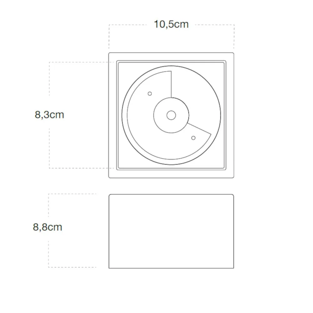 Foco empotrable Lampadari Bartalini IZIFFU GX53 LED