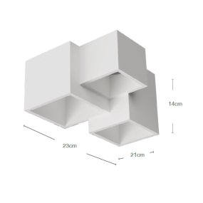 Plafonnier en plâtre Lampadari Bartalini PALP 3000 GU10 LED