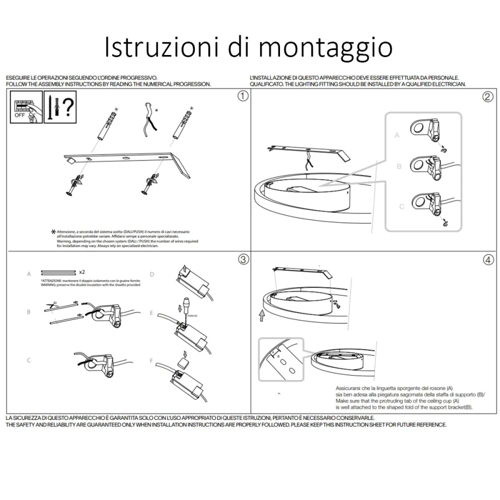 Lámpara de techo LED clásica Ideal Lux OZ 269429