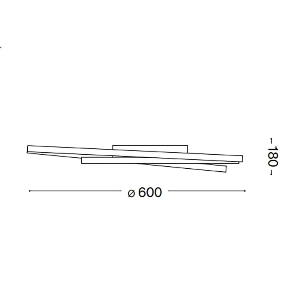 Moderne LED-Deckenleuchte Ideal Lux OZ 342320