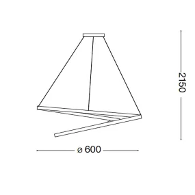 Lampadario led classica Ideal Lux OZ 269443
