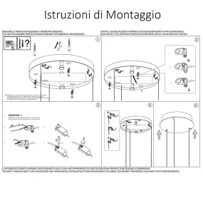 Lámpara de araña LED clásica Ideal Lux OZ 342399