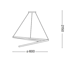 Klassischer LED-Kronleuchter Ideal Lux OZ 342399