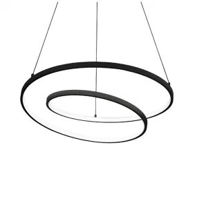 Lampadario led moderno Ideal Lux OZ 269436 LED 5100LM 3000K nero