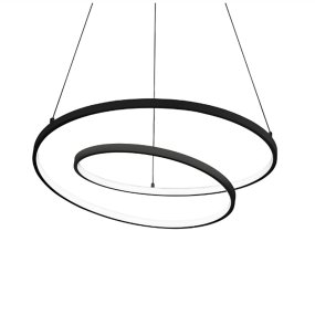 Lampadario led moderno Ideal Lux OZ 342382 LED 5500LM 4000K nero