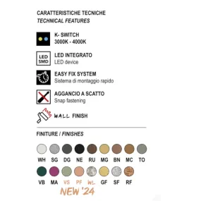 Lámpara de techo moderna Promoingross JAR Q75 LED