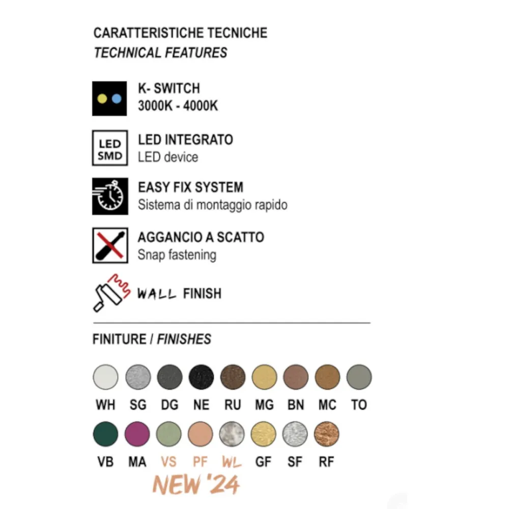 Lámpara de techo moderna Promoingross JAR Q75 LED