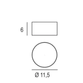 Lámpara de techo moderna Promoingross BOX T10 T20 T30 LED
