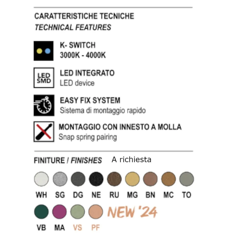 Lámpara de techo moderna Promoingross BOX T10 T20 T30 LED