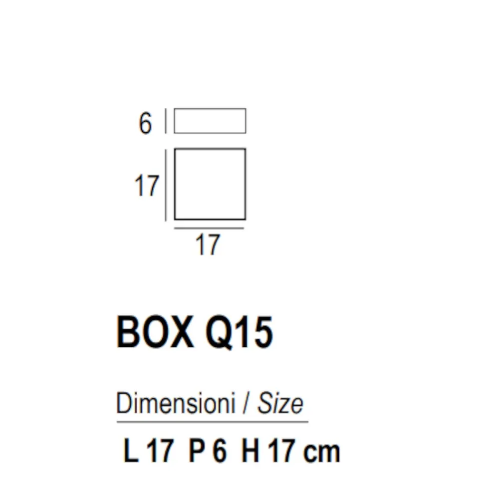 Plafoniera moderna Promoingross BOX Q15 Q30 Q50 Q80 LED