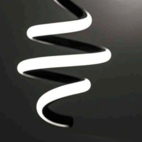 Promoingross BOUCLE S1 LED-Kronleuchter im modernen Stil aus Metall und Silikon