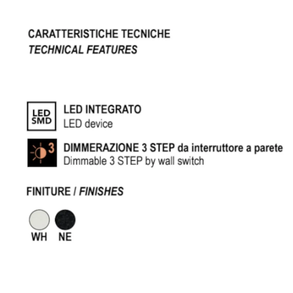 Lámpara de pared LED moderna Promoingross BOUCLE A1