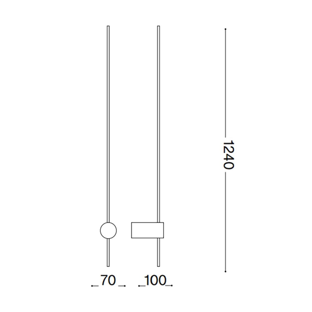 Ideal Lux ESSENCE AP D124 341026 LED-Wandleuchte