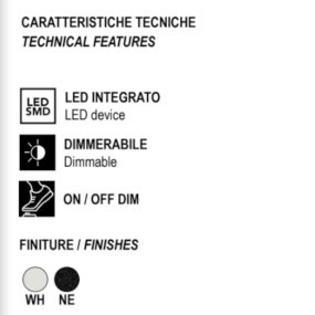 Piantana moderna Promoingross BOUCLE PT180 LED