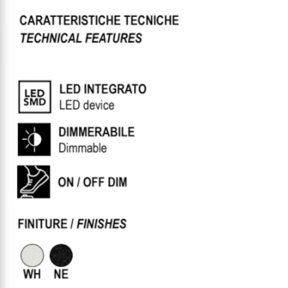 Lampadaire moderne Promoingross BOUCLE PT180 LED