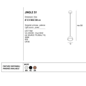 Moderner Kronleuchter Promoingross JINGLE S1 LED