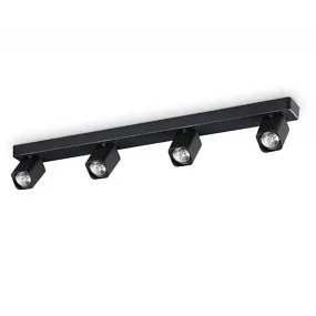 Ideal Lux RUDY 321523 BLACK moderne Schiene