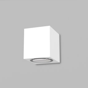 Moderne Wandleuchte Bartalini EBUK ONE GU10 LED IP54 Aluminium Glas Einzelstrahler
