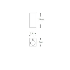 Lampadari Bartalini EBUK con dos lámparas LED GU10