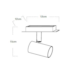 Moderne Wandleuchte Lampadari Bartalini OLOCARO 1 GU10 LED