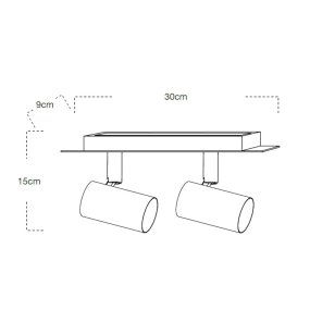 Moderne Wandleuchte Lampadari Bartalini OLOCARO 2 GU10 LED Kronleuchter