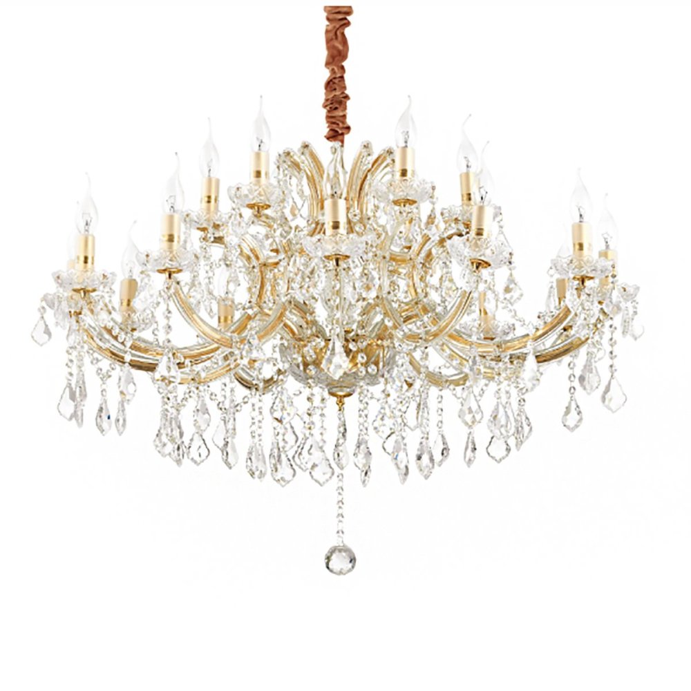 Lustre en cristal doré Ideal Lux NAPOLEON SP18 OR 167411