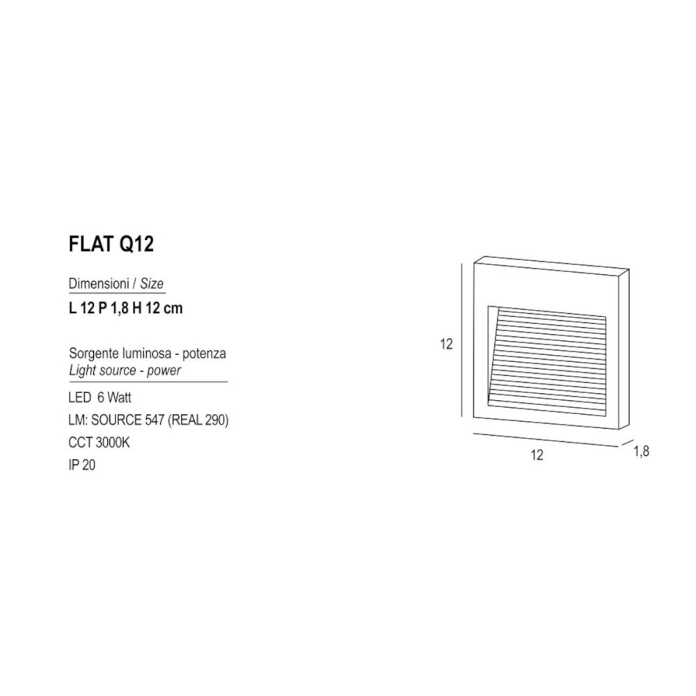 Promoingross FLAT Q12 LED-Stufenleuchte