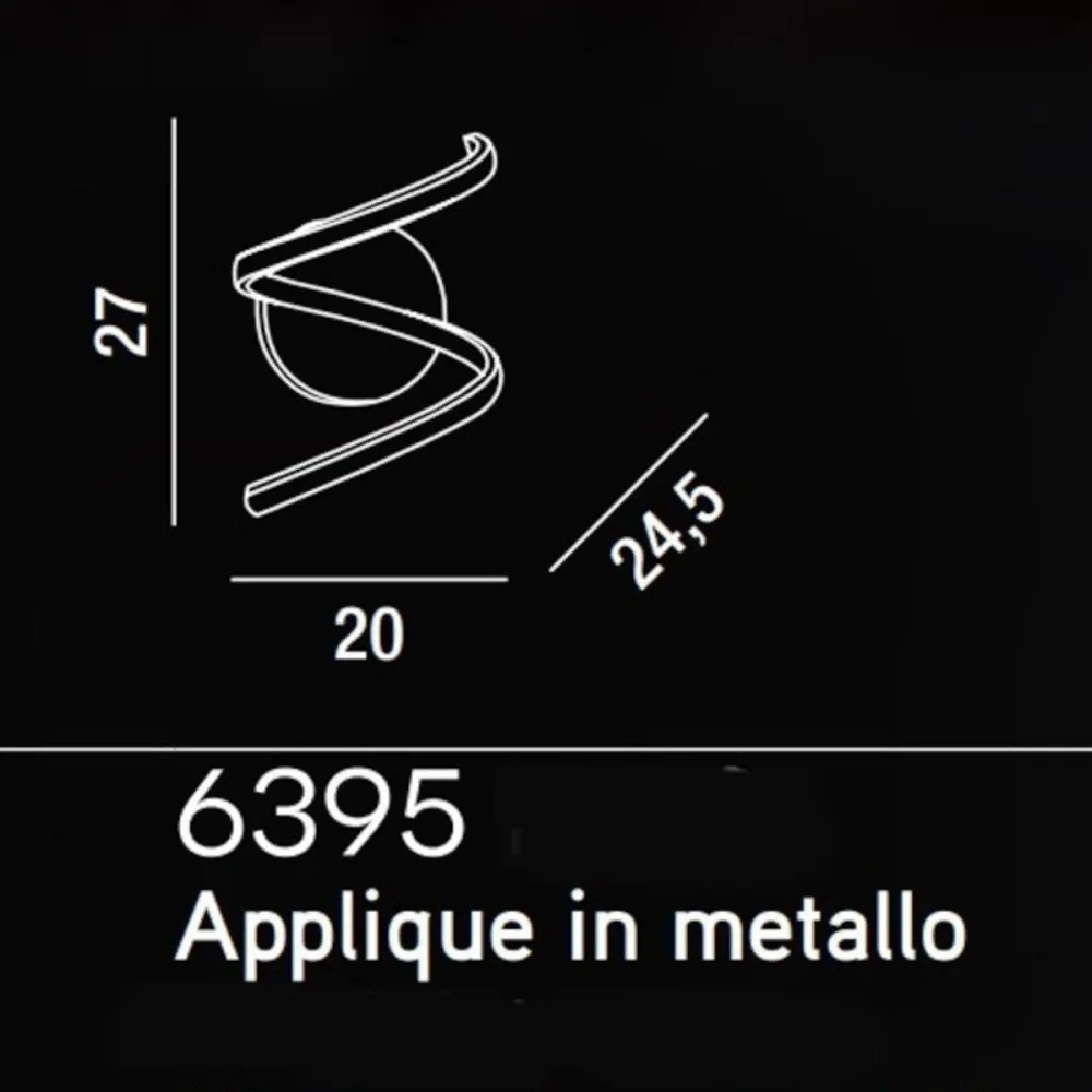 Perenz murale moderne à LED Perenz NEST 6395 B LC pour l'intérieur