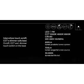 Pantalla moderna HAL 6026 B LED TOUCH