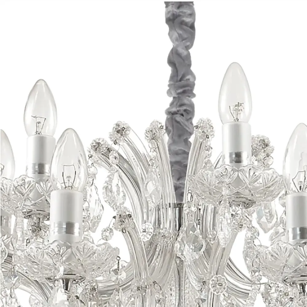 Ideal Lux NAPOLEON SP18 CR 167268 Kronleuchter aus poliertem Chromkristall