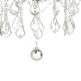 Lustre en cristal chromé poli Ideal Lux NAPOLEON SP18 CR 167268