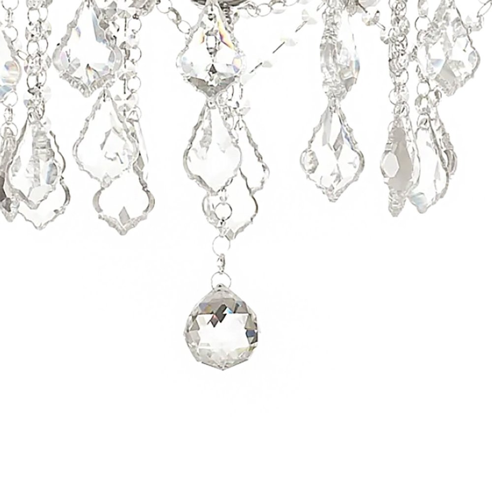 Lustre en cristal chromé poli Ideal Lux NAPOLEON SP18 CR 167268