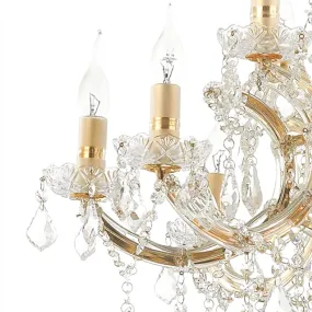 Lampadario cristallo cromo...