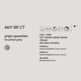 Perenz RITMO 6617 N LC schwarze LED-Deckenleuchte