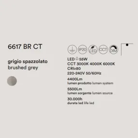 Plafonnier LED noir Perenz RITMO 6617 N LC