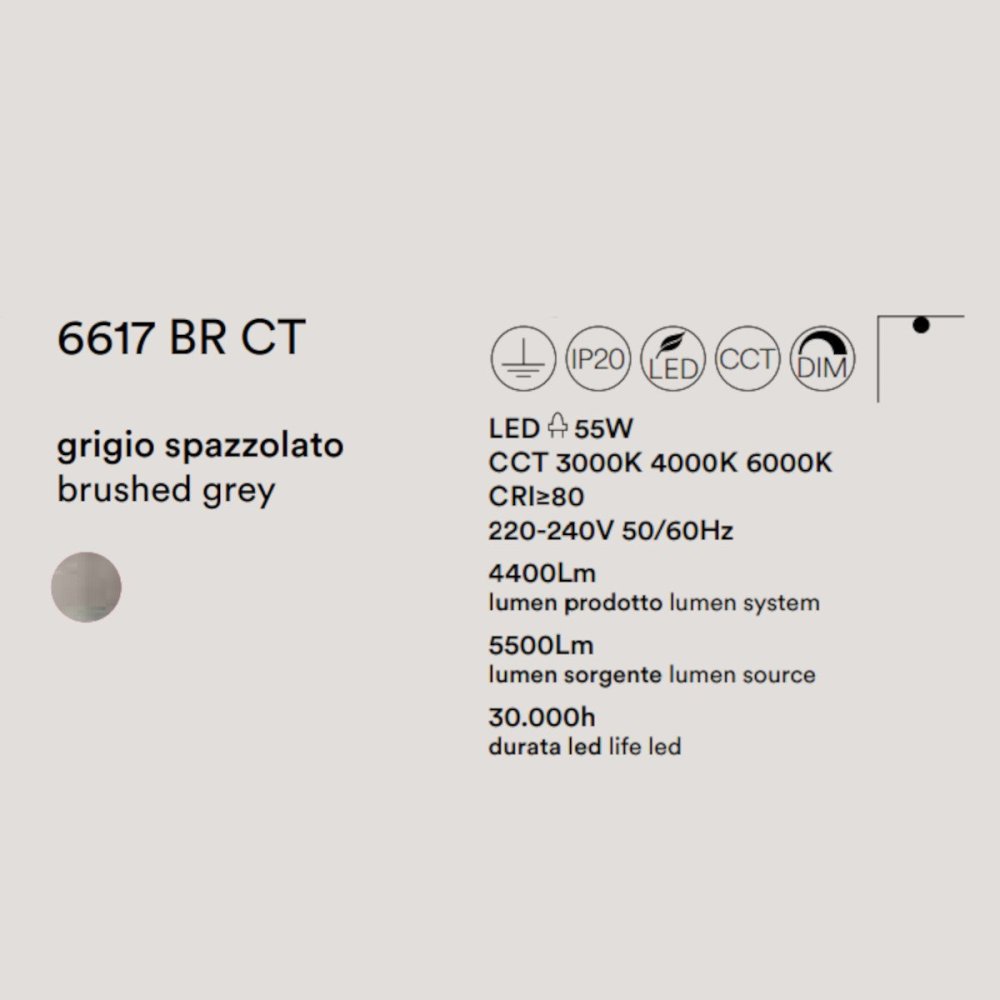Perenz RITMO 6617 N LC schwarze LED-Deckenleuchte