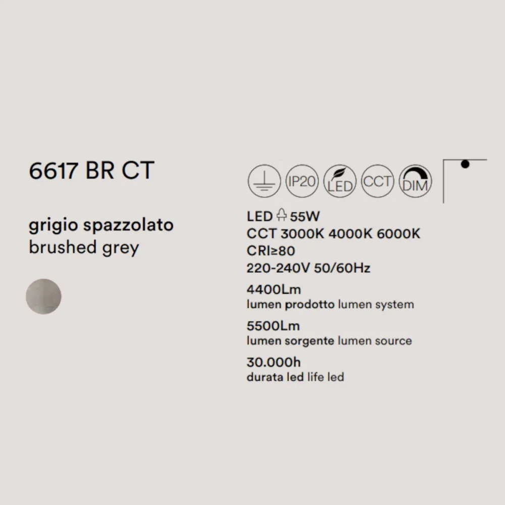 Plafonnier LED noir Perenz RITMO 6617 N LC