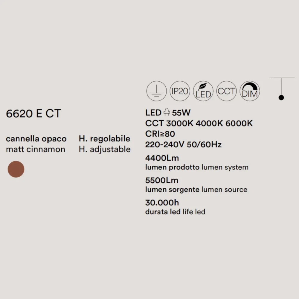 Lampadario classico Perenz RITMO 6620 E CT LED