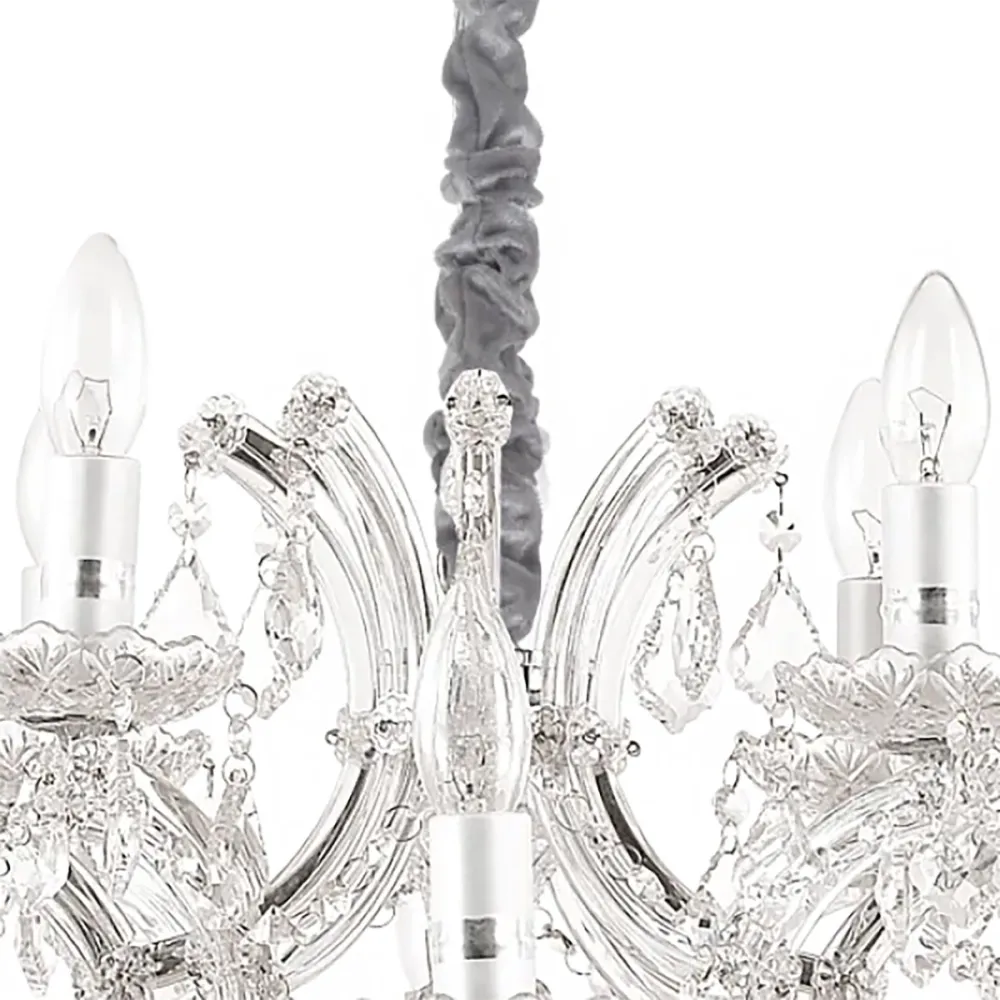 Ideal Lux NAPOLEON SP12 CR 167251 Kronleuchter aus poliertem Chromkristall