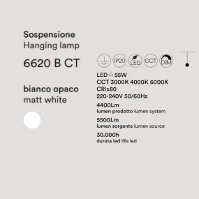 Lámpara de araña moderna LED Perenz RITMO 6620 B CT