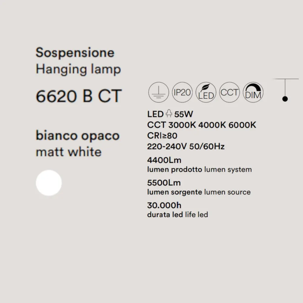 Lámpara de araña moderna LED Perenz RITMO 6620 B CT