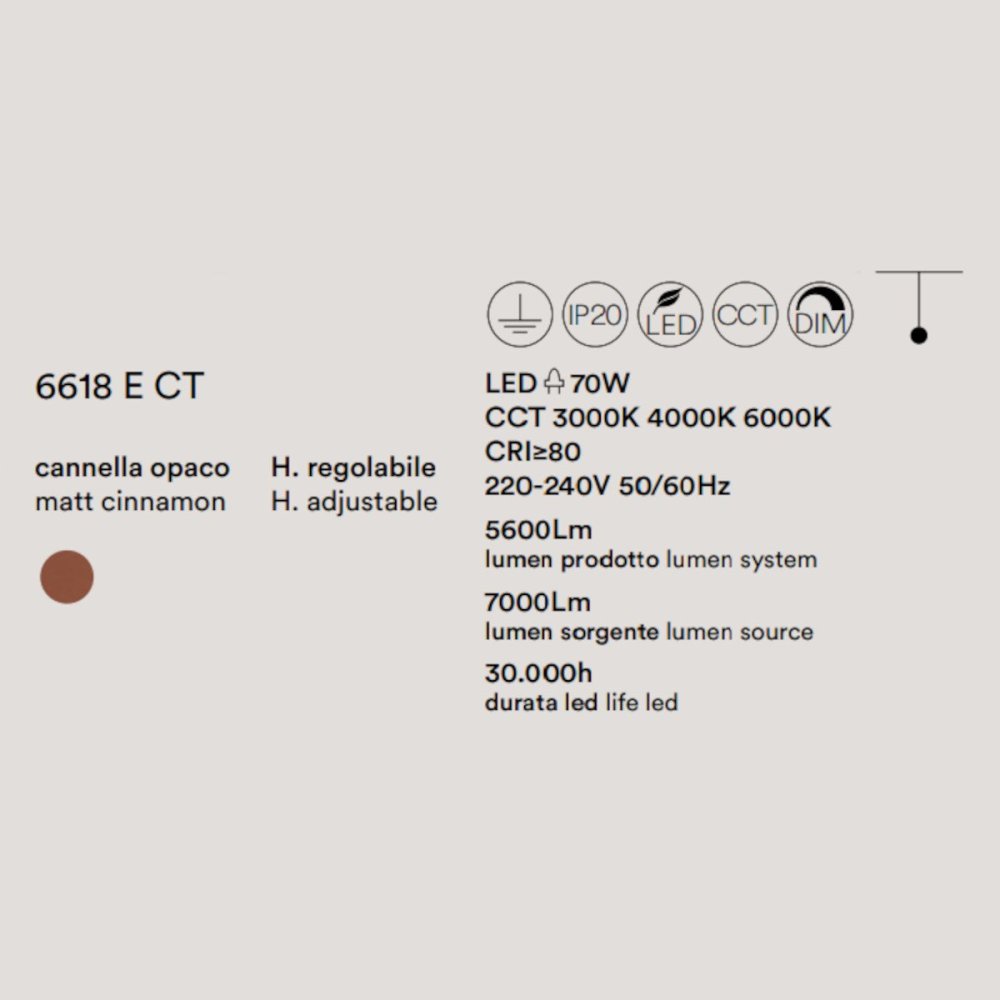 Perenz RITMO 6618 E CT LED klassischer Kronleuchter, Pendelleuchte